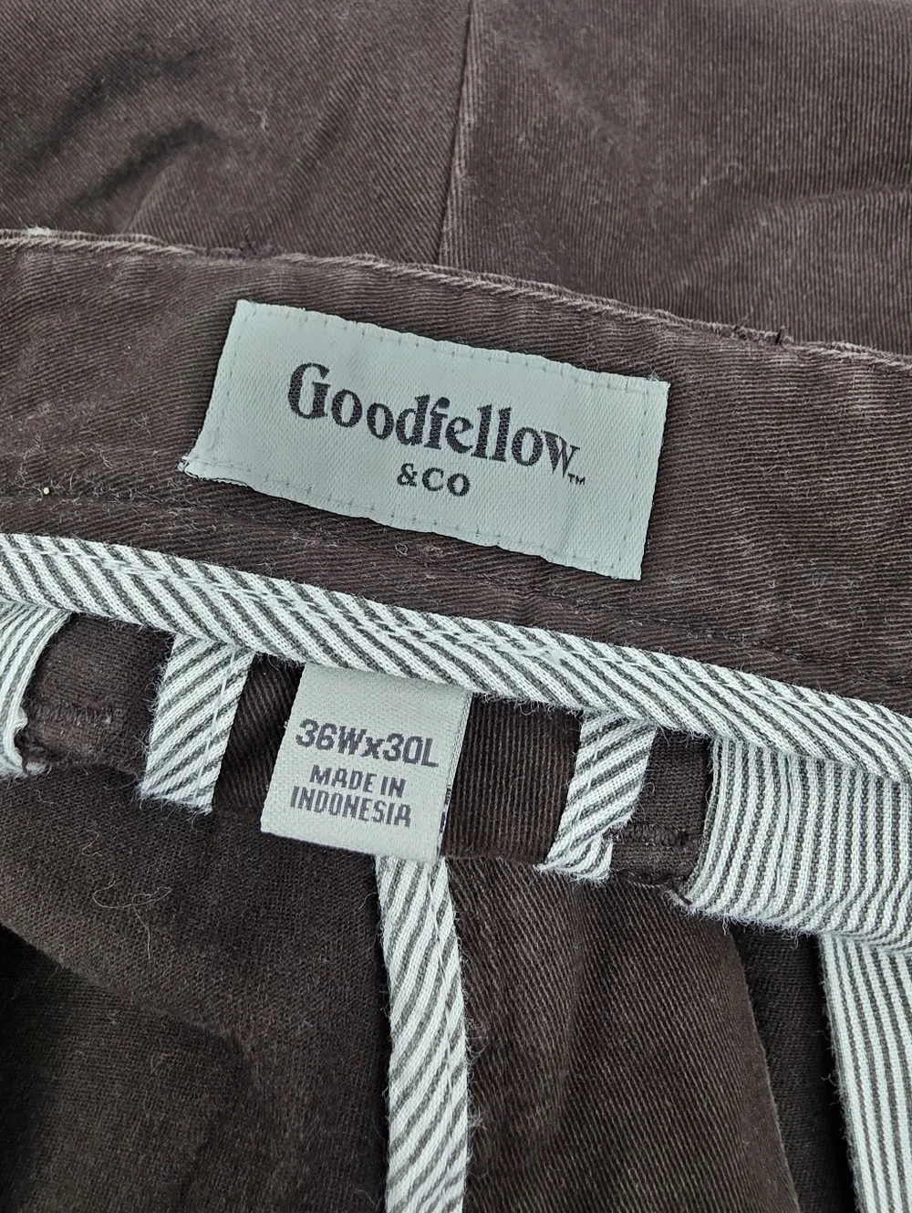 Goodfellow & Co Men's Hennepin Chino Pants Slim Brown Size 36x30 AC-3420